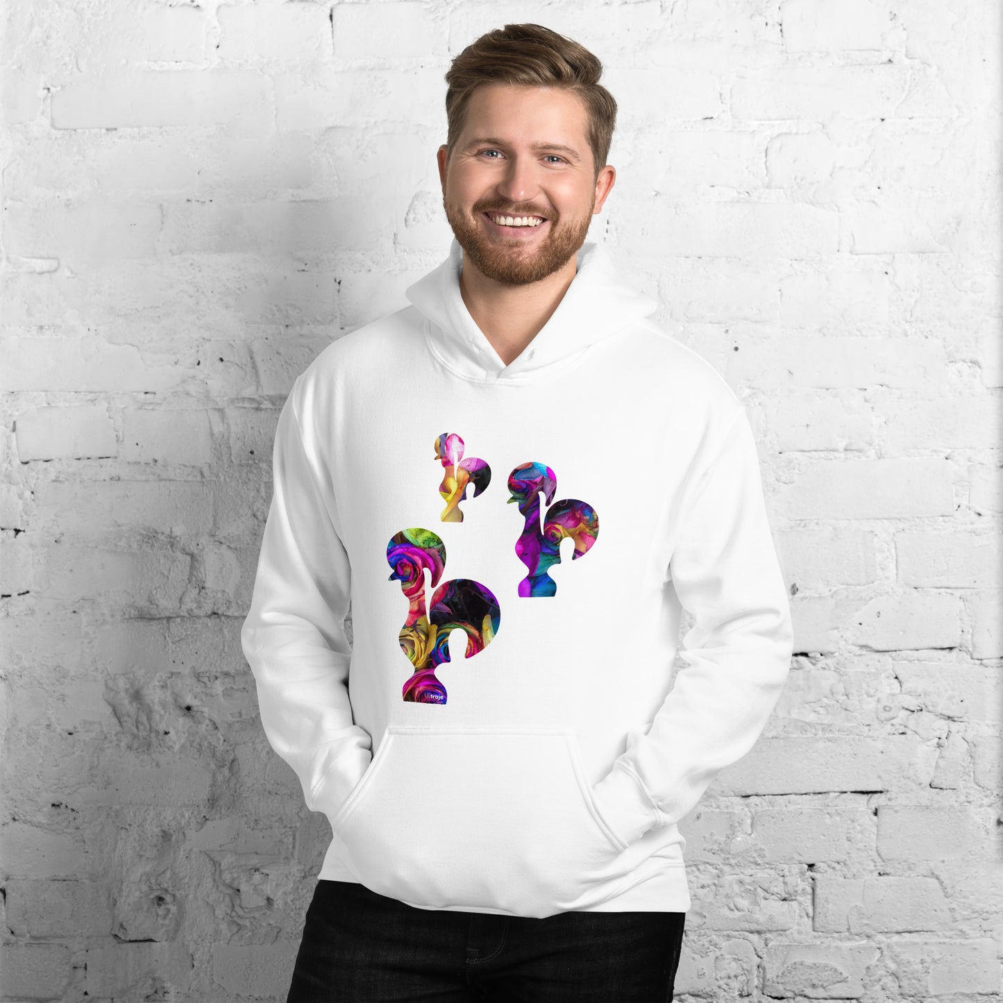 HOODIE GALO DE BARCELOS - 3 GALITOS ROSAS