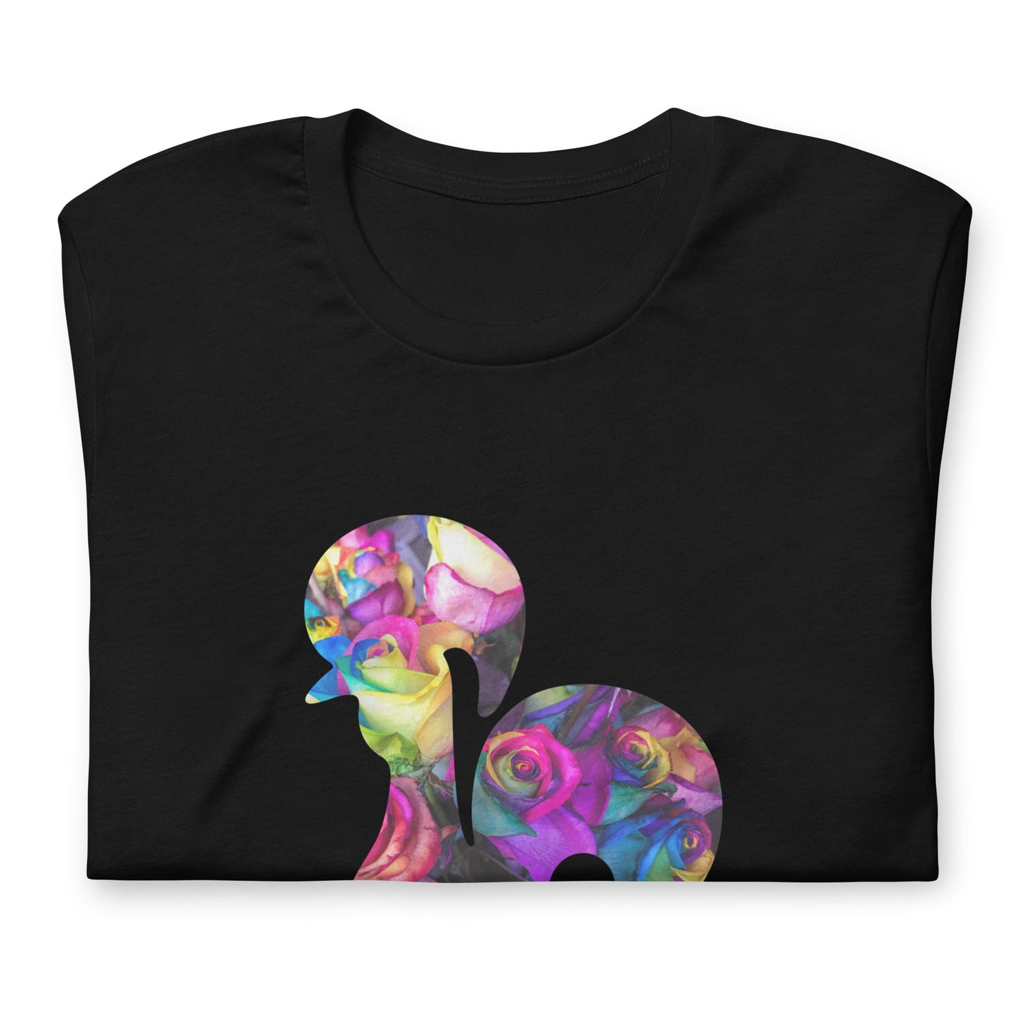 T-SHIRT UNISEXO GALO DE BARCELOS - ROSAS TINGIDAS