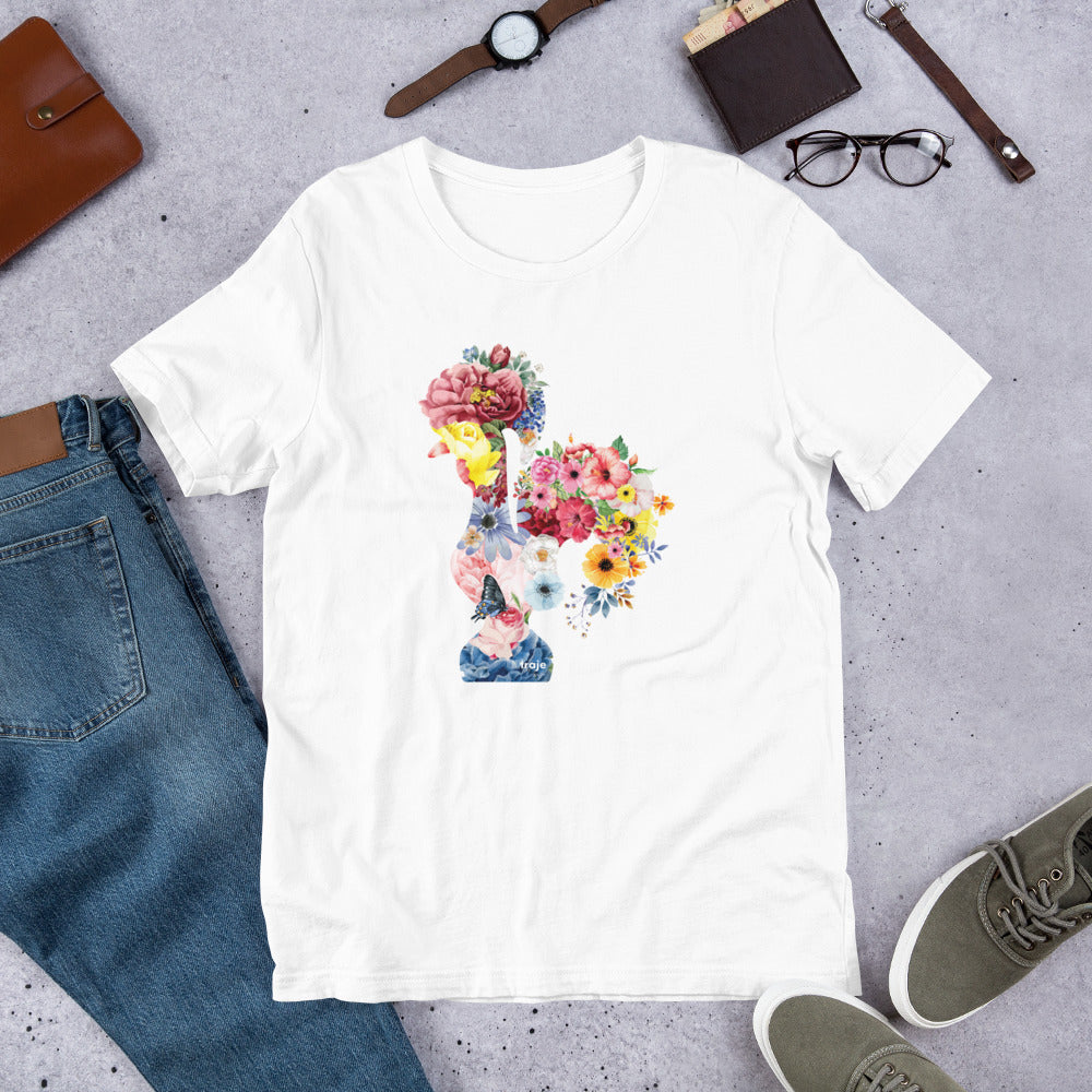 T-SHIRT UNISEXO GALO DE BARCELOS - FLORES