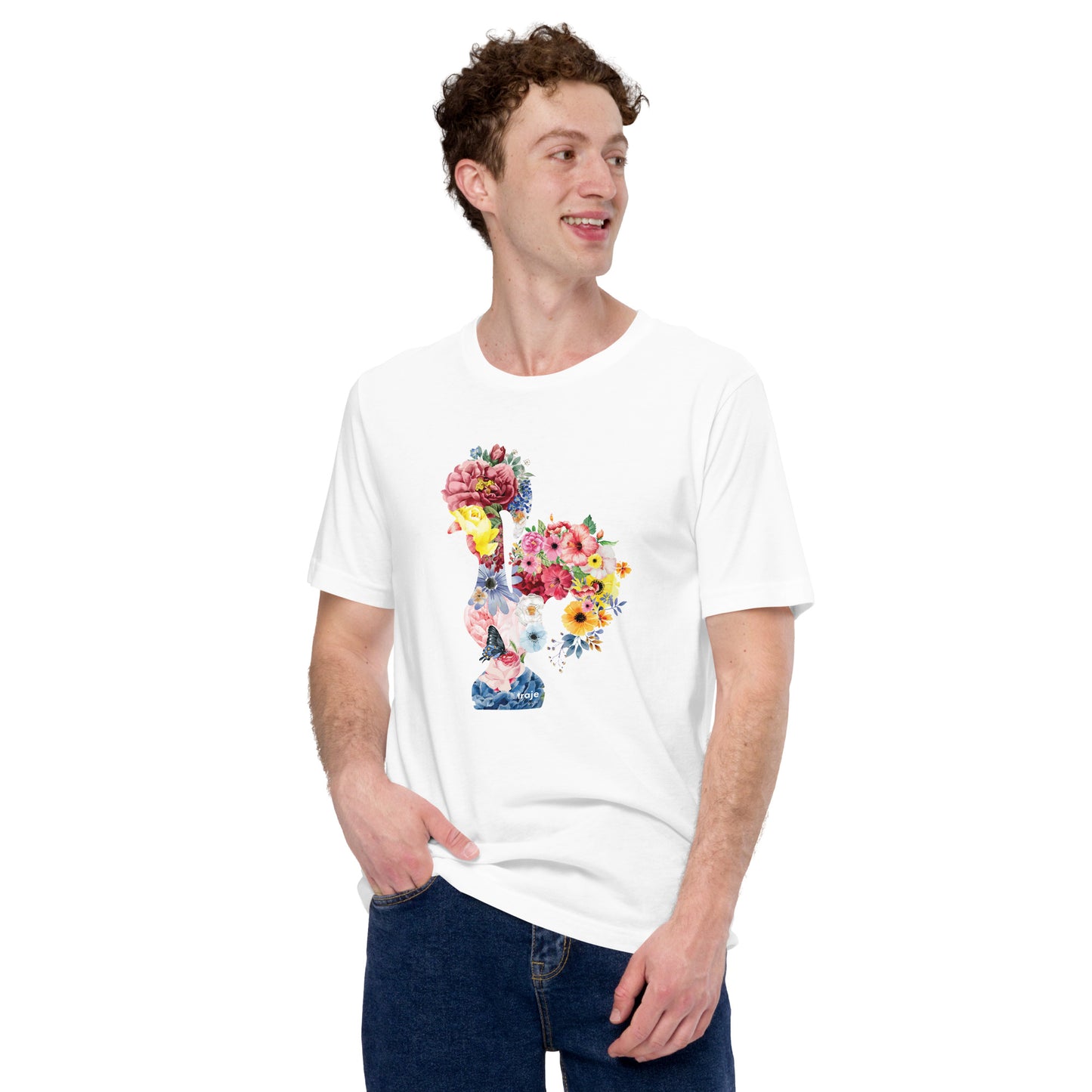 T-SHIRT UNISEXO GALO DE BARCELOS - FLORES