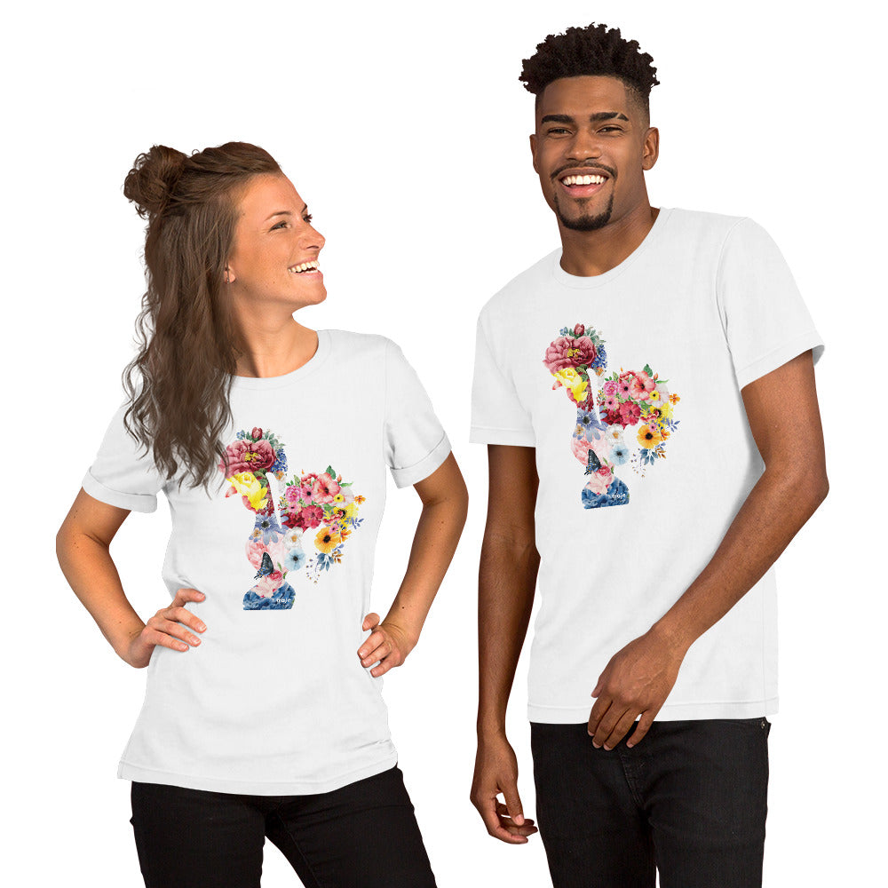 T-SHIRT UNISEXO GALO DE BARCELOS - FLORES