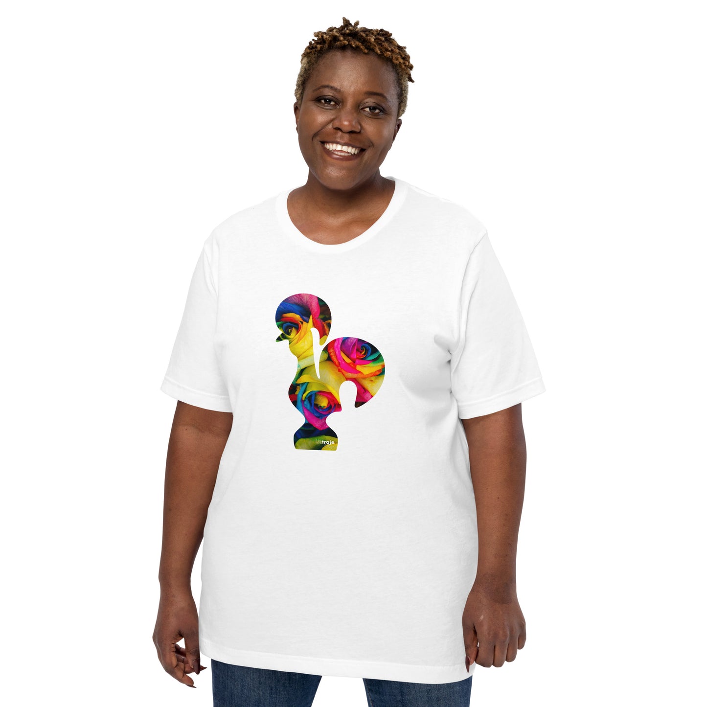 T-SHIRT UNISEXO GALO DE BARCELOS - ROSAS