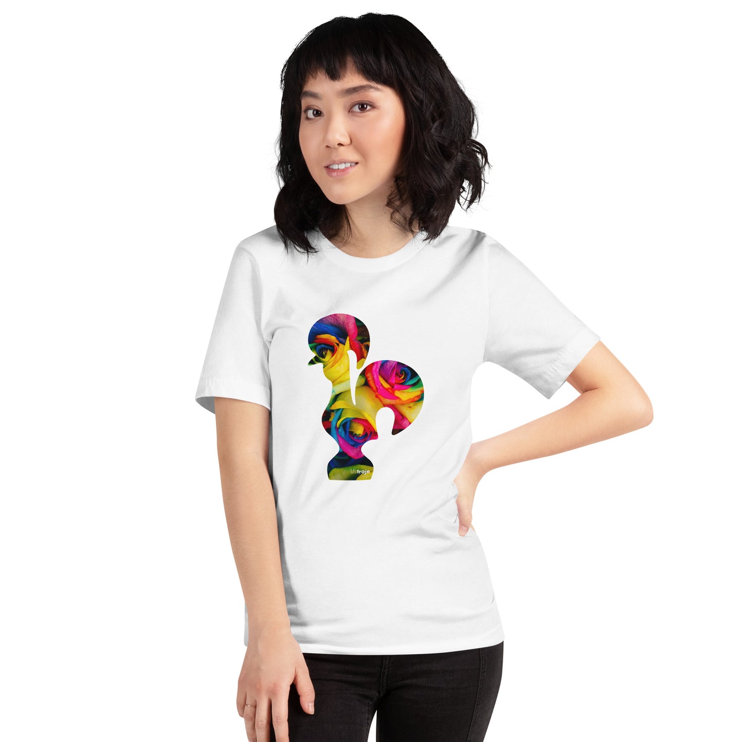 T-SHIRT UNISEXO GALO DE BARCELOS - ROSAS