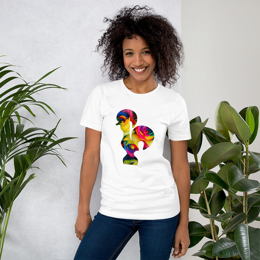 T-SHIRT UNISEXO GALO DE BARCELOS - ROSAS