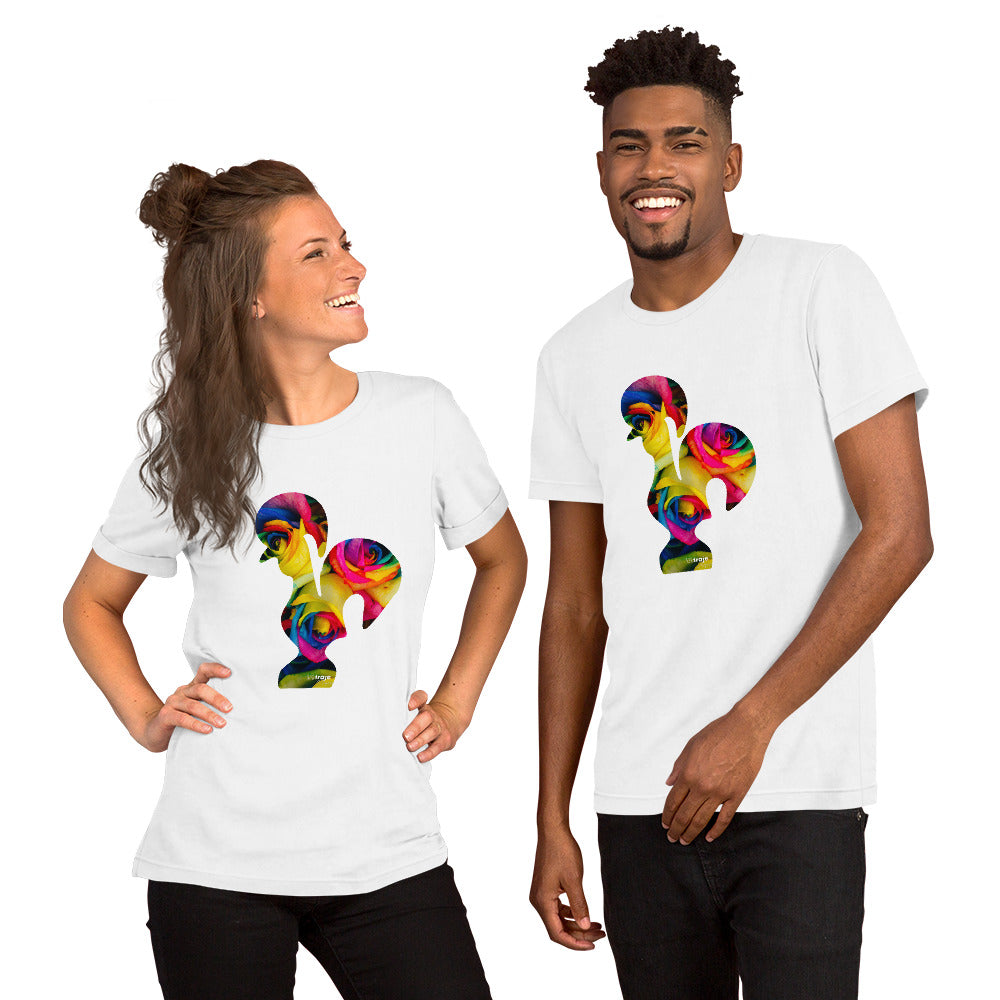 T-SHIRT UNISEXO GALO DE BARCELOS - ROSAS