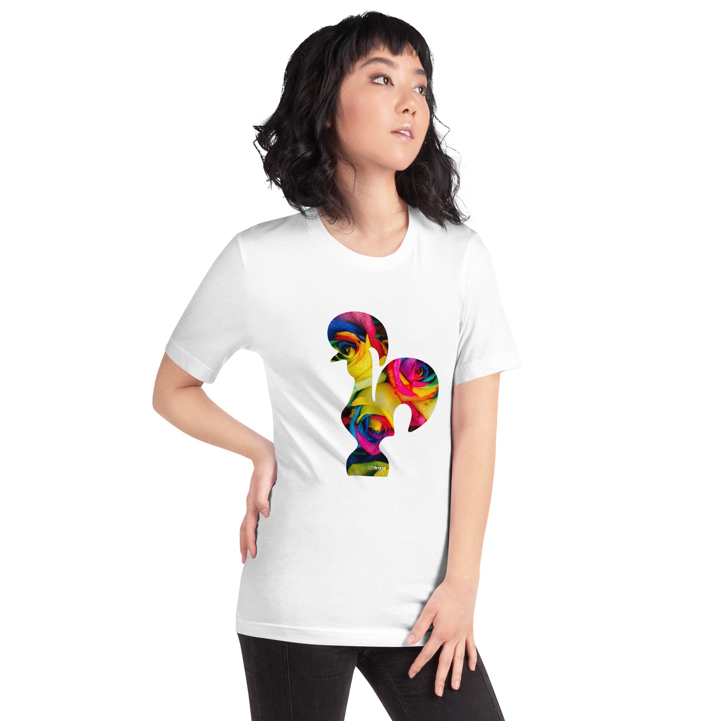 T-SHIRT UNISEXO GALO DE BARCELOS - ROSAS