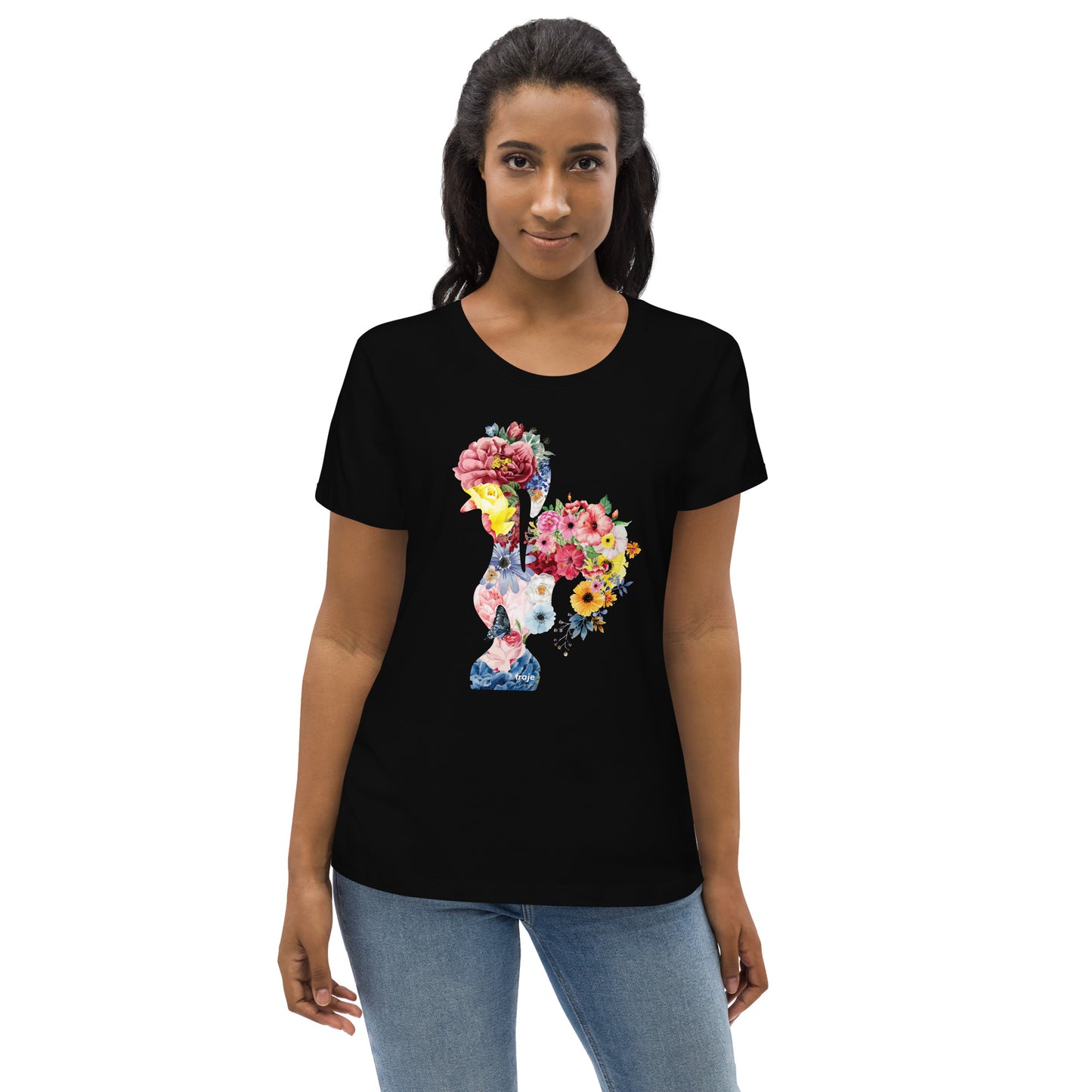 T-SHIRT FEMININA GALO DE BARCELOS - FLORES