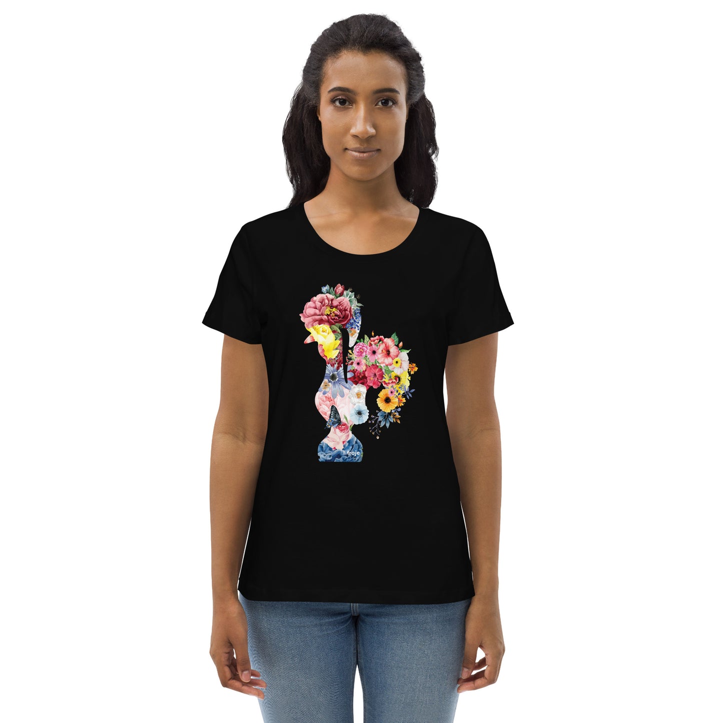 T-SHIRT FEMININA GALO DE BARCELOS - FLORES