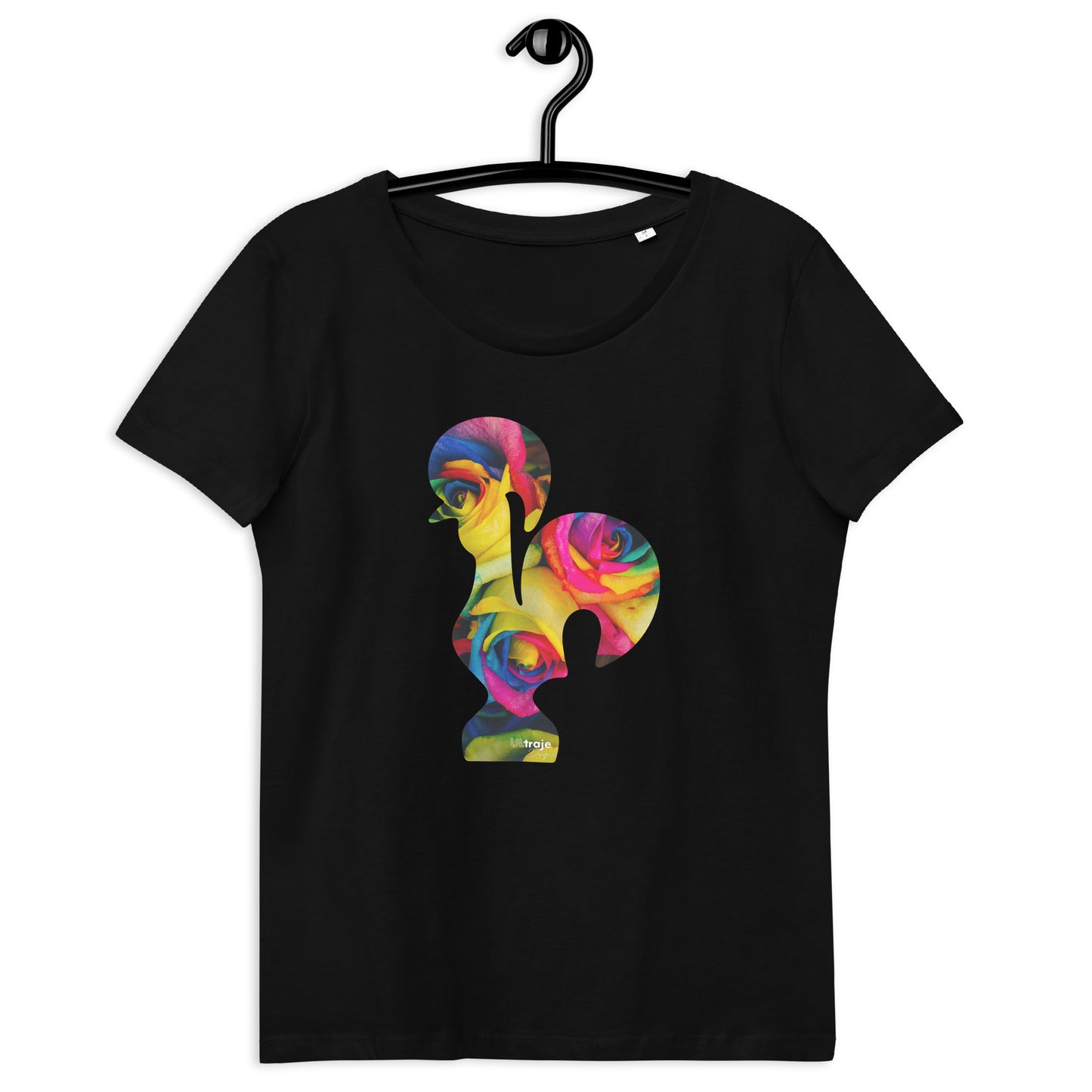 T-SHIRT FEMININA GALO DE BARCELOS - ROSAS