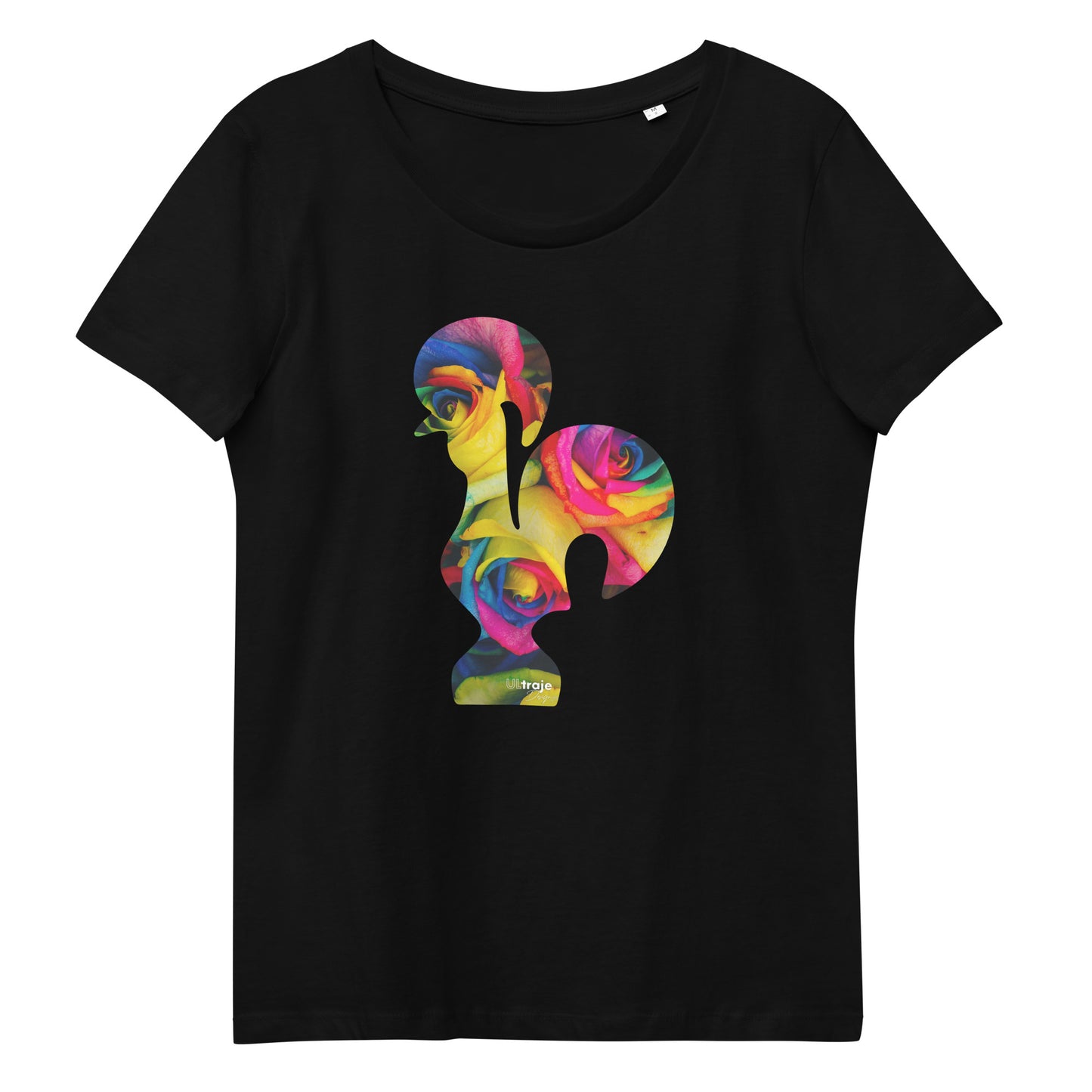 T-SHIRT FEMININA GALO DE BARCELOS - ROSAS