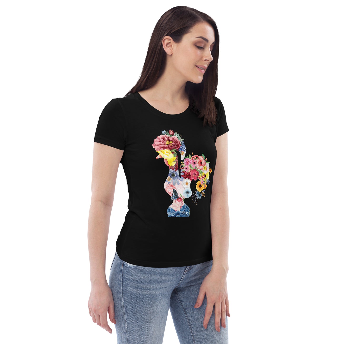 T-SHIRT FEMININA GALO DE BARCELOS - FLORES