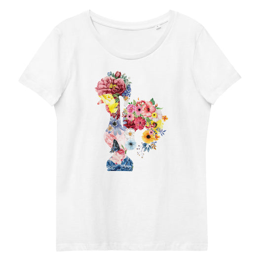 T-SHIRT FEMININA GALO DE BARCELOS - FLORES