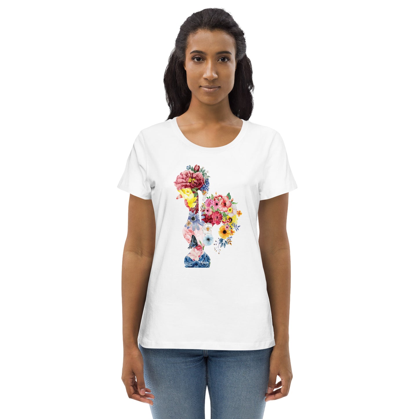 T-SHIRT FEMININA GALO DE BARCELOS - FLORES