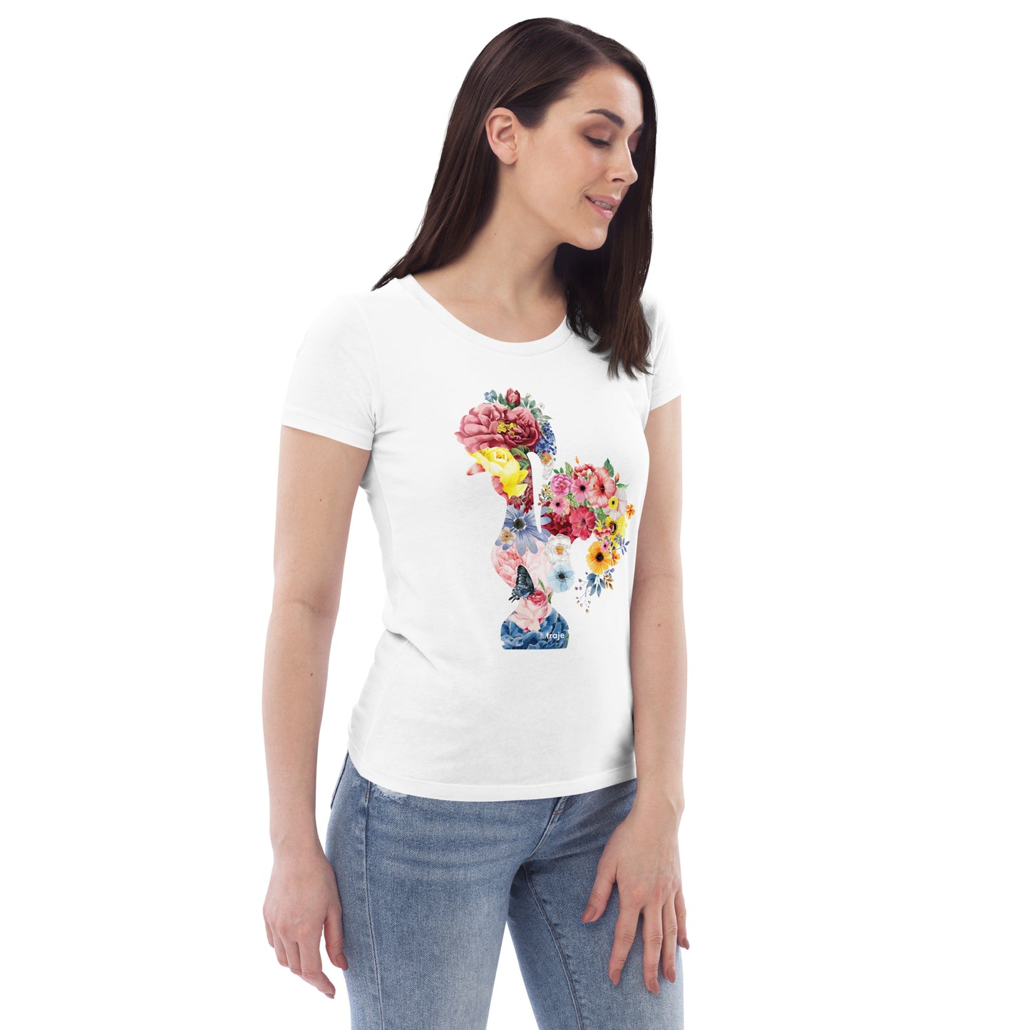 T-SHIRT FEMININA GALO DE BARCELOS - FLORES